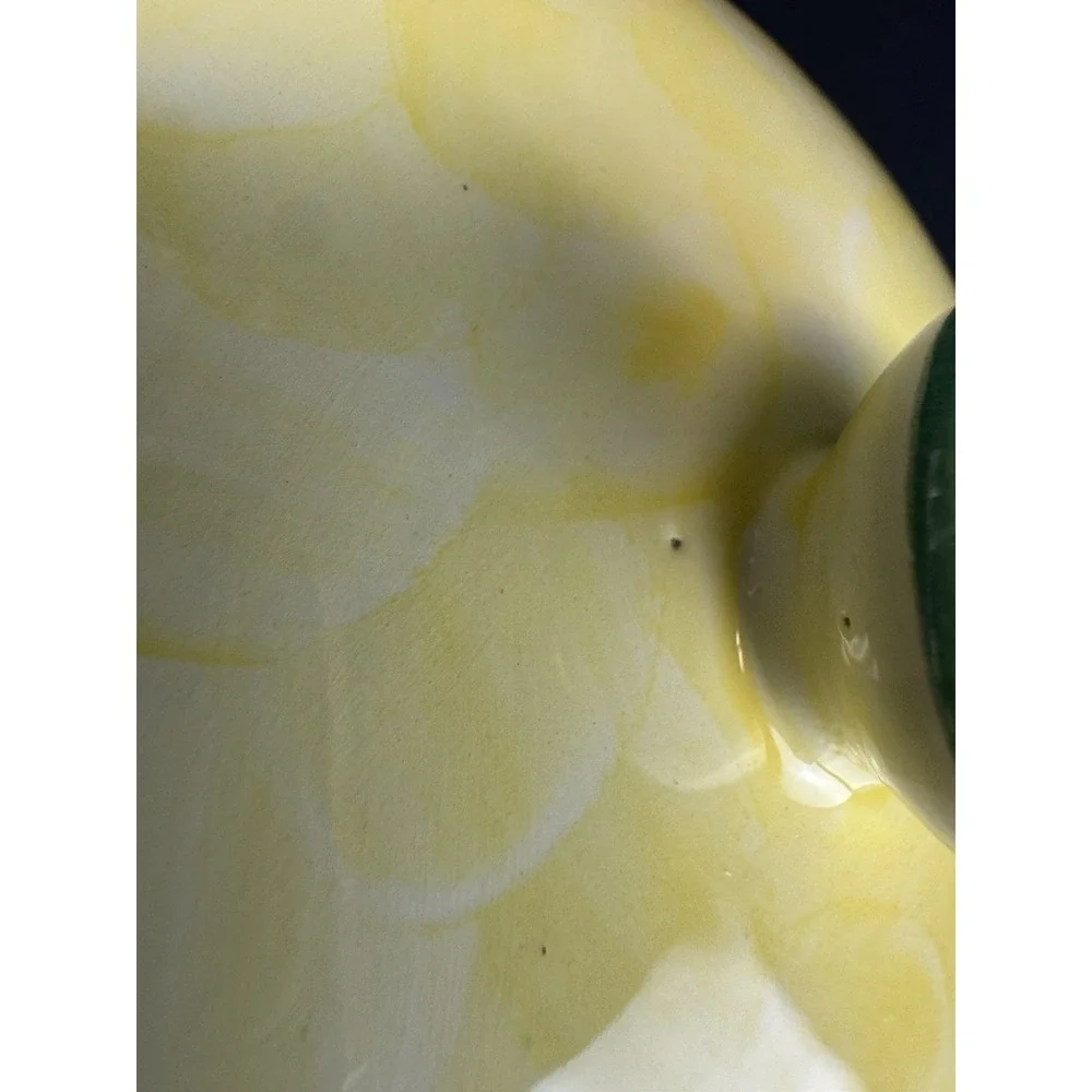 Villeroy & Boch Switch Summerhouse Creamer & Sugar Bowl Set Yellow Plaid/ Green